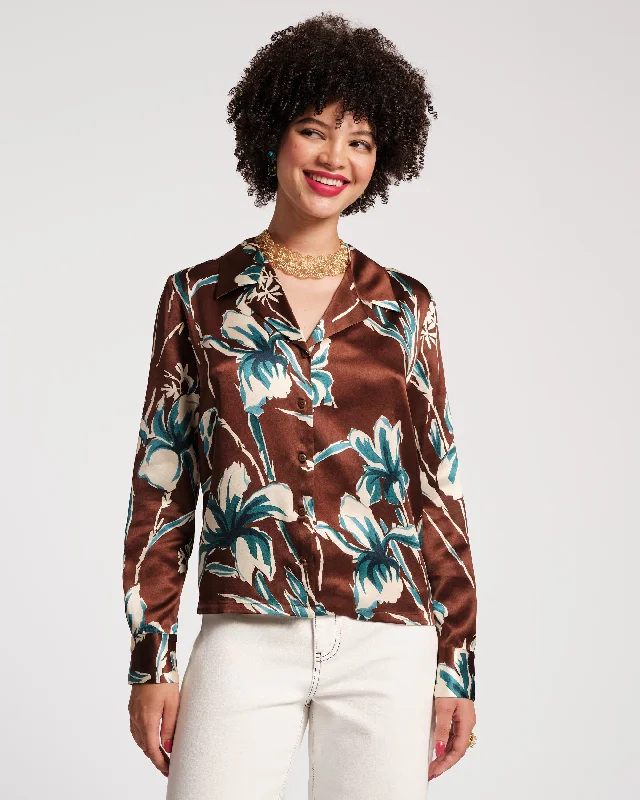 Katherine Silk Blouse Versatile Layering Blouse