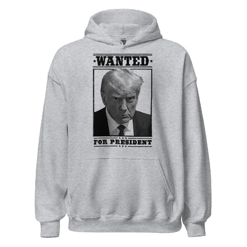 Donald Trump Mugshot Unisex Hoodie Cotton Hoodie Fleece Lining Warmth