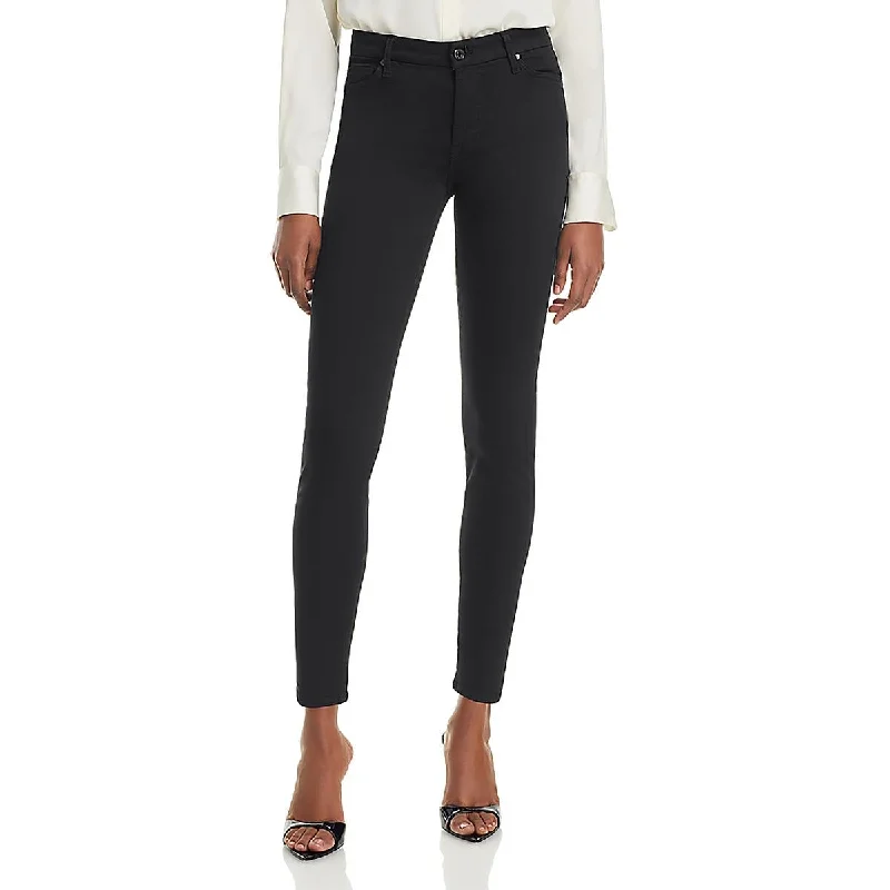 Womens High Rise Ankle Skinny Jeans Comfortable Low-Rise Jeans
