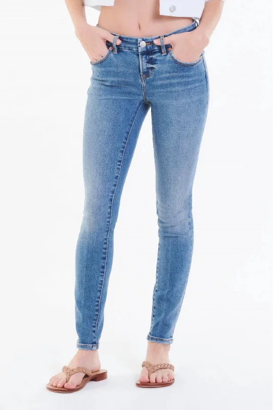 Joyrich Low Rise Skinny Jean In Sunset Fashionable Vintage Wash Jeans