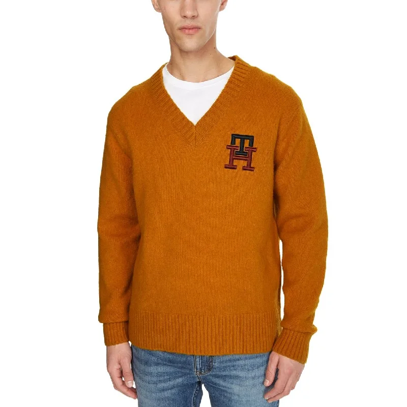 Tommy Hilfiger Mens Logo V Neck V-Neck Sweater Terry Blend Velvet Blend Canvas Blend Tommy Hilfiger Mens Logo V Neck V-Neck Sweater Terry Blend Velvet Blend Canvas Blend