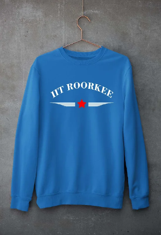 IIT Roorkee Unisex Sweatshirt for Men/Women Hoodie with Side Slits Relaxed Casual