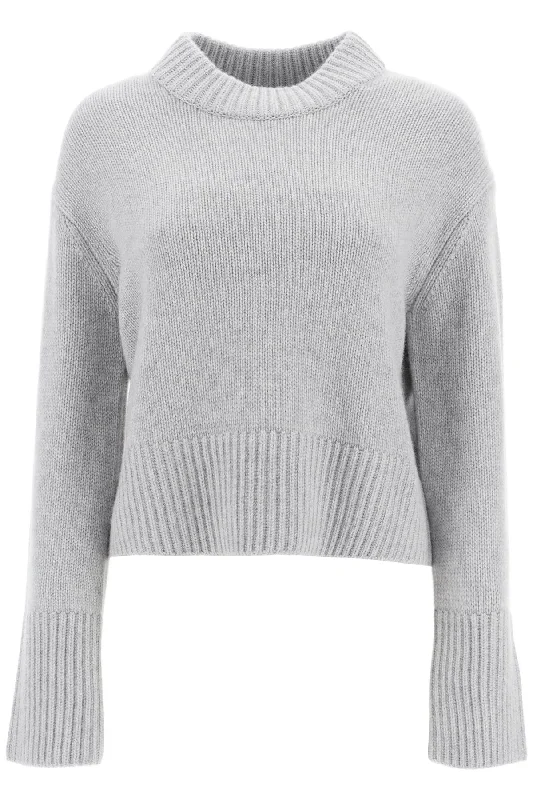 cashmere sony pullover sweater 2022078 DOVE GREY Stylish Fashionable Trendy