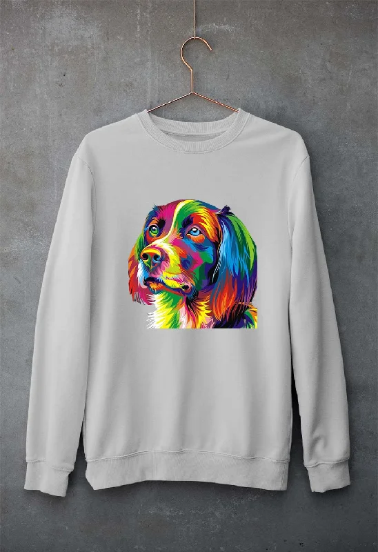 Dog Unisex Sweatshirt for Men/Women Hoodie with Sequins Glamorous Eye-catching