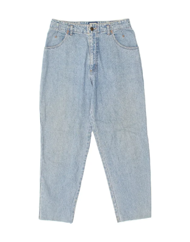 LAURA BIAGIOTTI Womens High Rise Tapered Jeans W31 L27 Blue Cotton Trendy Low-Rise Bootcut Jeans LAURA BIAGIOTTI Womens High Rise Tapered Jeans W31 L27 Blue Cotton Trendy Low-Rise Bootcut Jeans