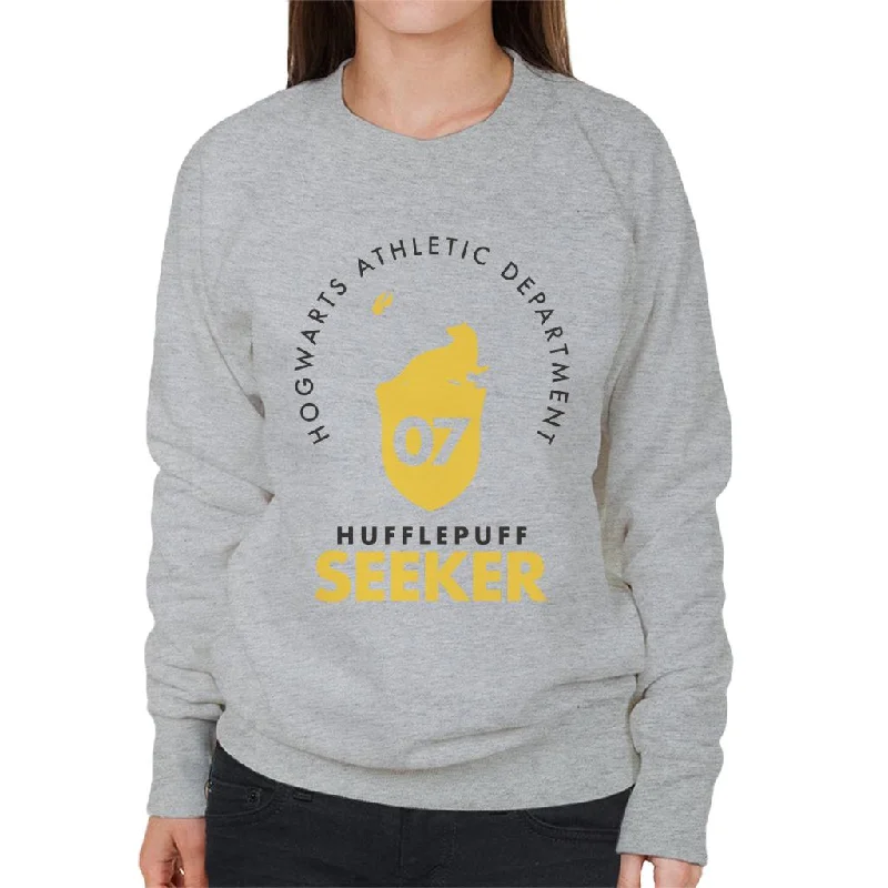 Harry Potter Hufflepuff Quidditch Seeker Women's Sweatshirt Hoodie with Pastel Soft Subtle Harry Potter Hufflepuff Quidditch Seeker Women's Sweatshirt Hoodie with Pastel Soft Subtle