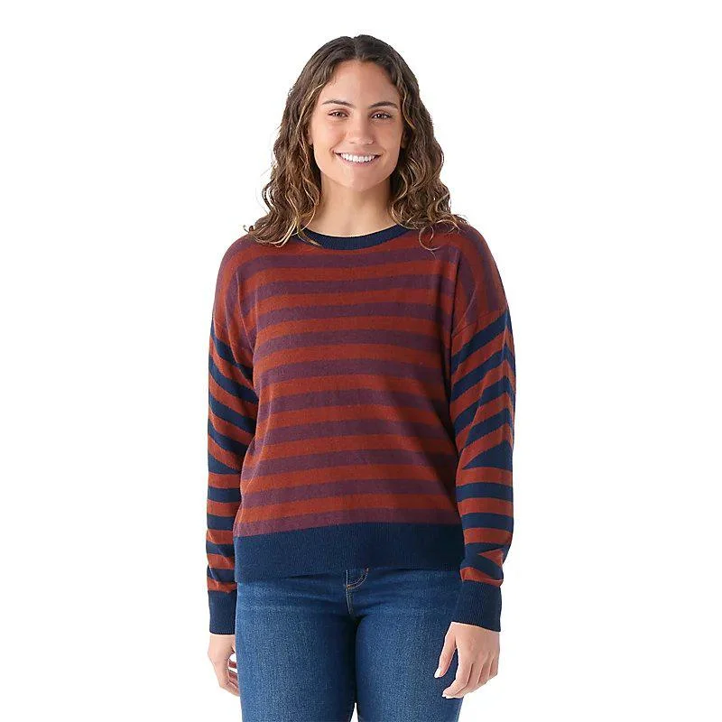 Smartwool Women's Edgewood Boyfriend Crew Sweater Notch Collar Peter Pan Collar Cowl Neck Smartwool Women's Edgewood Boyfriend Crew Sweater Notch Collar Peter Pan Collar Cowl Neck