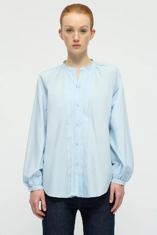 Zale Tucked Blouse Airy Cotton Blouse