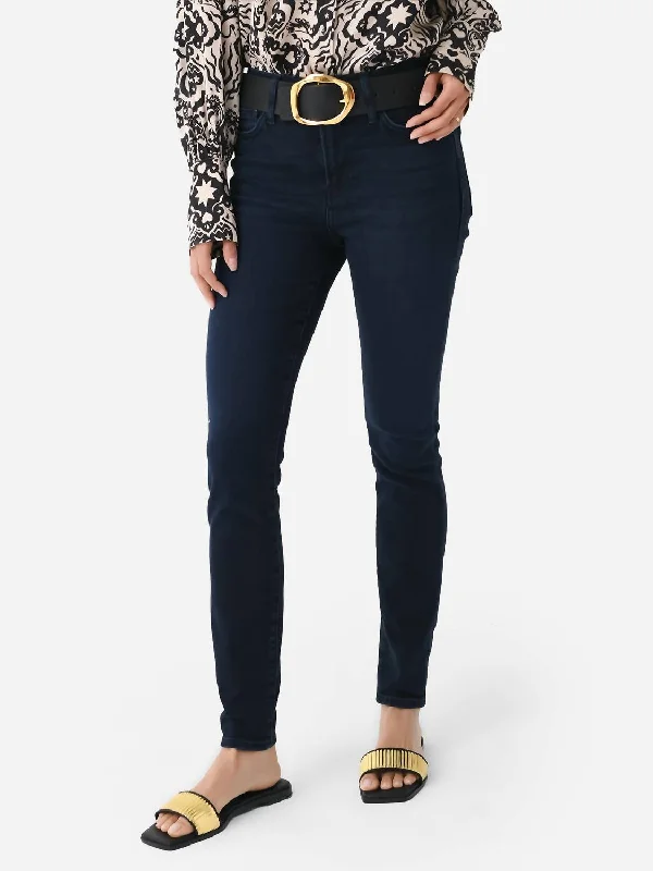 Le High Skinny Jean In Onyx Indigo Classic Black Denim Jeans