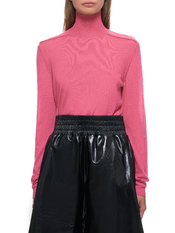 Cashmere Turtleneck Sweater (631292VKW30-5660-CANDY-FLOSS) Anti-Pilling Anti-Shrink Durable Cashmere Turtleneck Sweater (631292VKW30-5660-CANDY-FLOSS) Anti-Pilling Anti-Shrink Durable