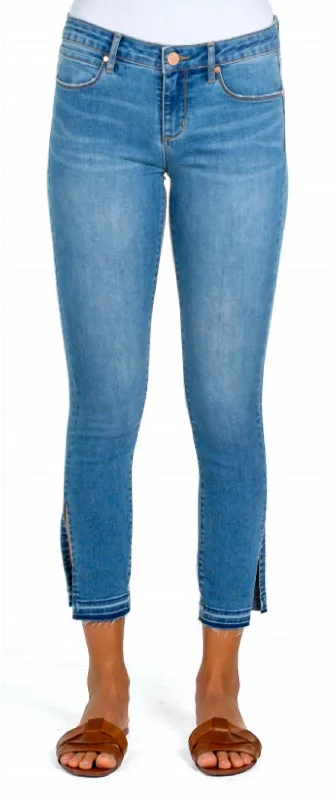 Suzy Skinny Jean In Cambria Stylish Shredded Denim Jeans