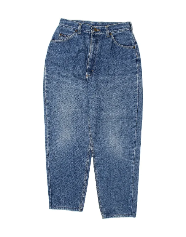 LEE Womens Tapered Jeans US 12 Large W28 L26 Blue Cozy Relaxed Fit Jeans