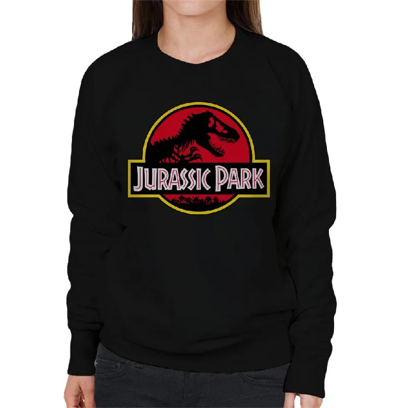 Jurassic Park Classic Yellow Outline Logo Women's Sweatshirt Hoodie Dress Longline Feminine