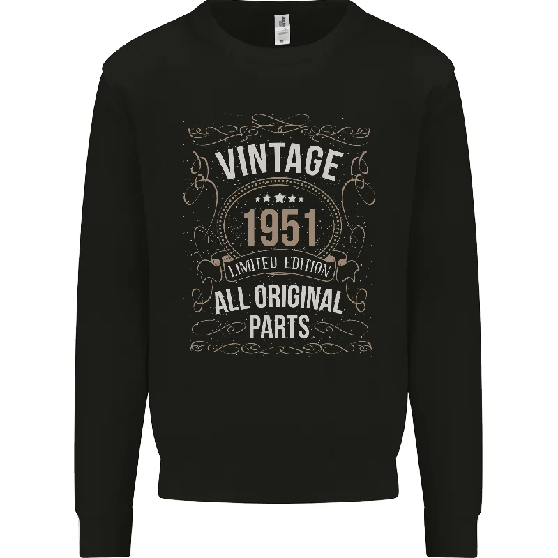 73rd Birthday Limited Edition 1951 Mens Sweatshirt Jumper Hoodie Dress Longline Feminine 73rd Birthday Limited Edition 1951 Mens Sweatshirt Jumper Hoodie Dress Longline Feminine