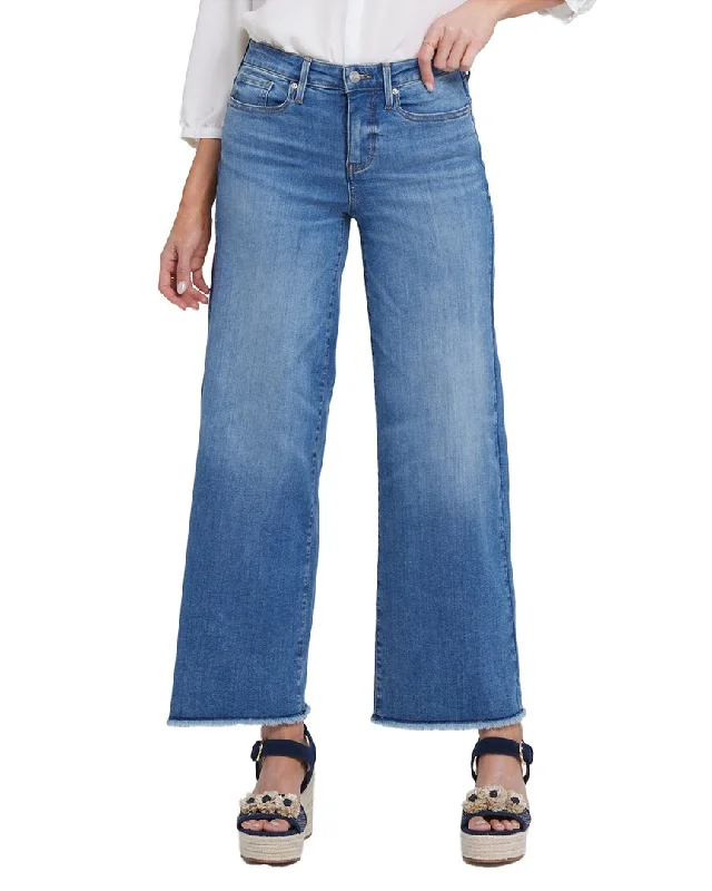 NYDJ Teresa Blue Oasis Ankle Crop Jean Casual Straight-Leg Jeans