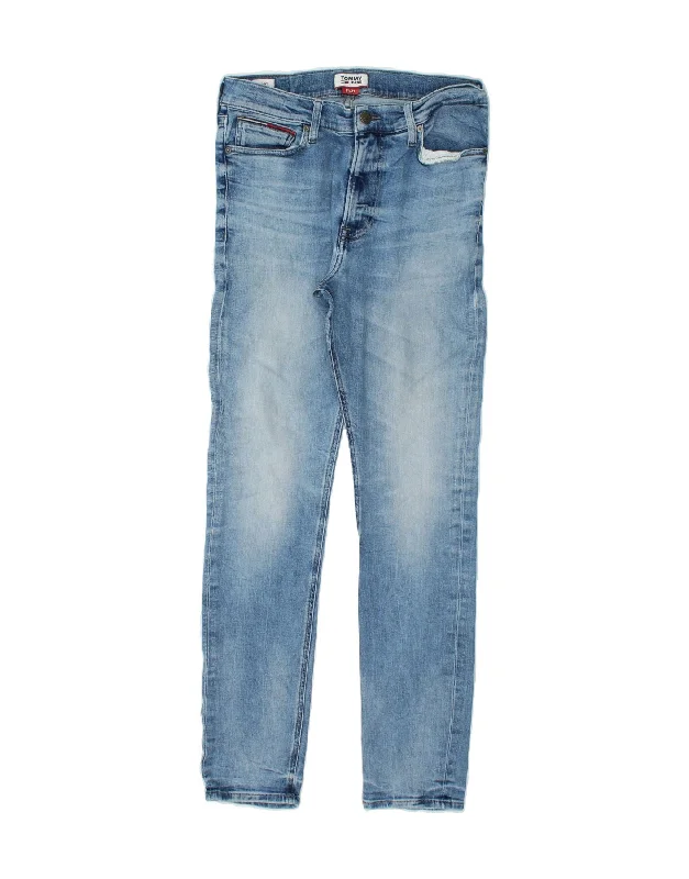 TOMMY HILFIGER Womens Skinny Jeans W31 L32 Blue Cotton Stylish Stone-Wash Denim Jeans TOMMY HILFIGER Womens Skinny Jeans W31 L32 Blue Cotton Stylish Stone-Wash Denim Jeans