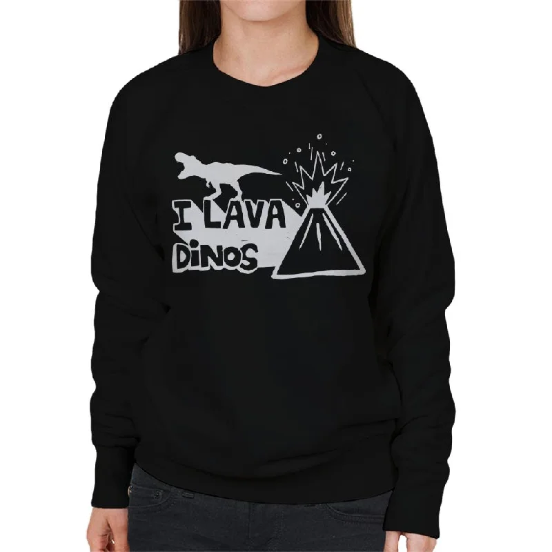 Jurassic World Fallen Kingdom I Lava Dinos Women's Sweatshirt Hoodie with Rhinestones Sparkly Elegant