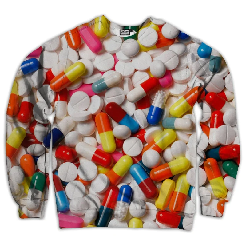 Pills Unisex Sweatshirt Oversized Hoodie Comfort Casual