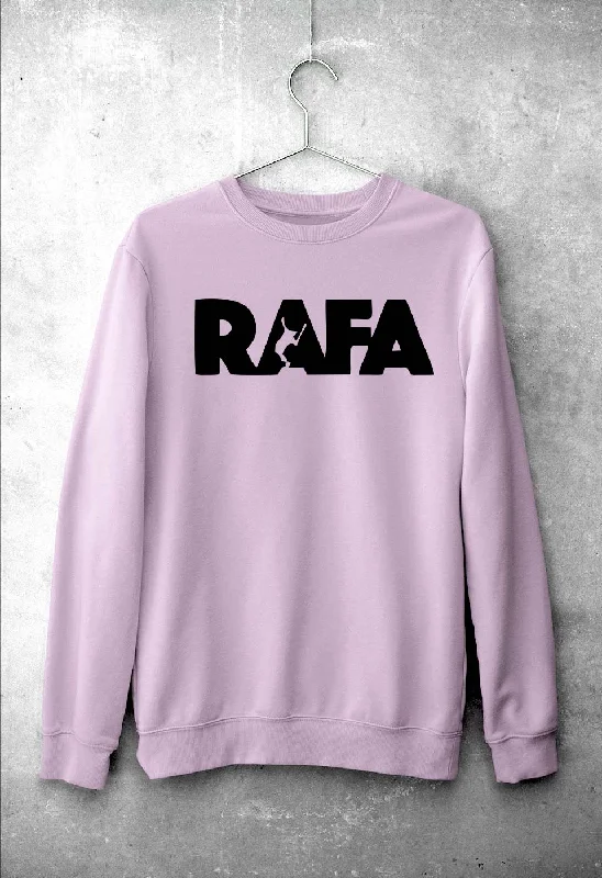 Rafael Nadal (RAFA) Unisex Sweatshirt for Men/Women Hoodie with Longline Fit Extended Stylish Rafael Nadal (RAFA) Unisex Sweatshirt for Men/Women Hoodie with Longline Fit Extended Stylish