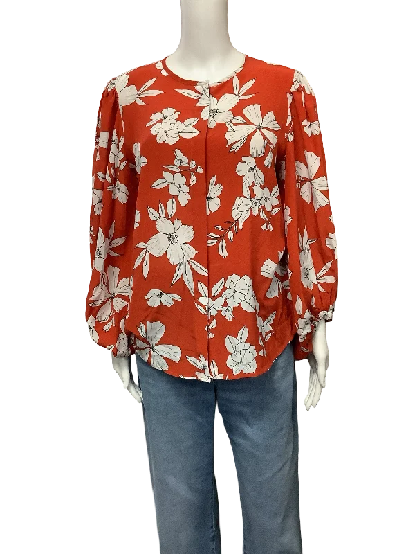 Hunter Bell Blouse Floral Print Size: S Polished Work Blouse