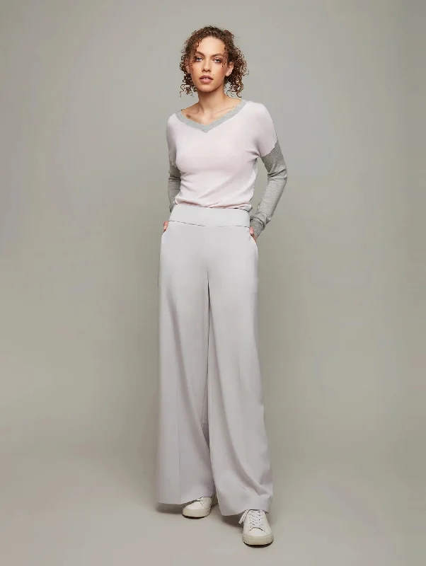 WELL | Cashmere Reversible Sweater Silk Blend Satin Velvet