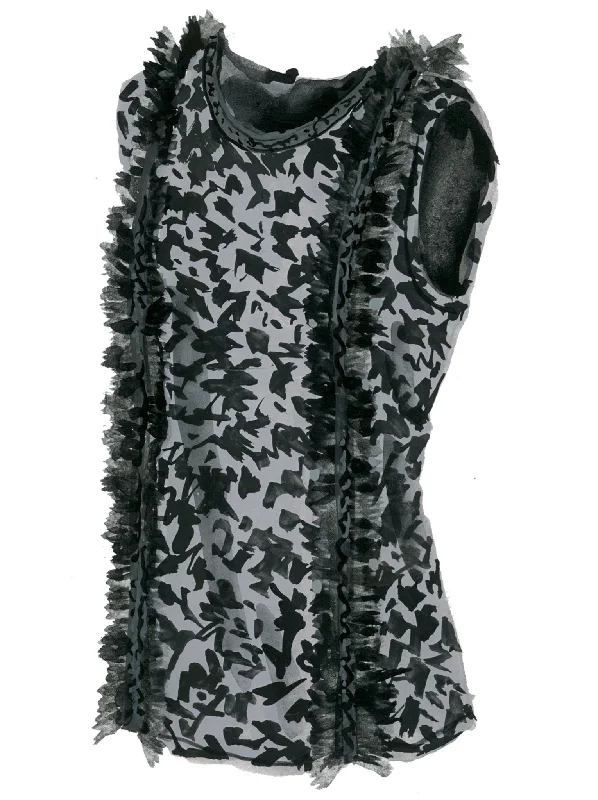 European Frills Blouse Elegant Peplum Blouse