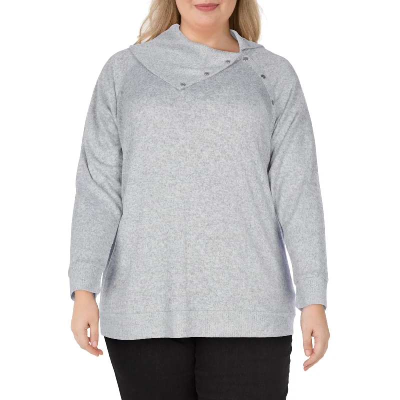 lily morgan Women's Plus Cowl Neck Blouse Backless Summer Blouse