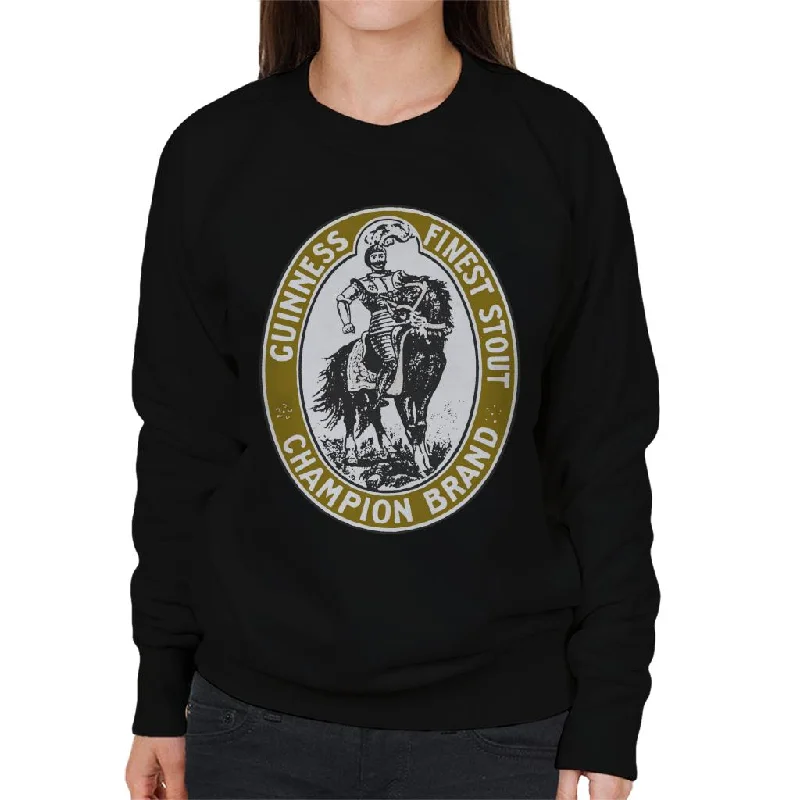 Guinness Finest Stout Women's Sweatshirt Hoodie with Pocket Utility Practical