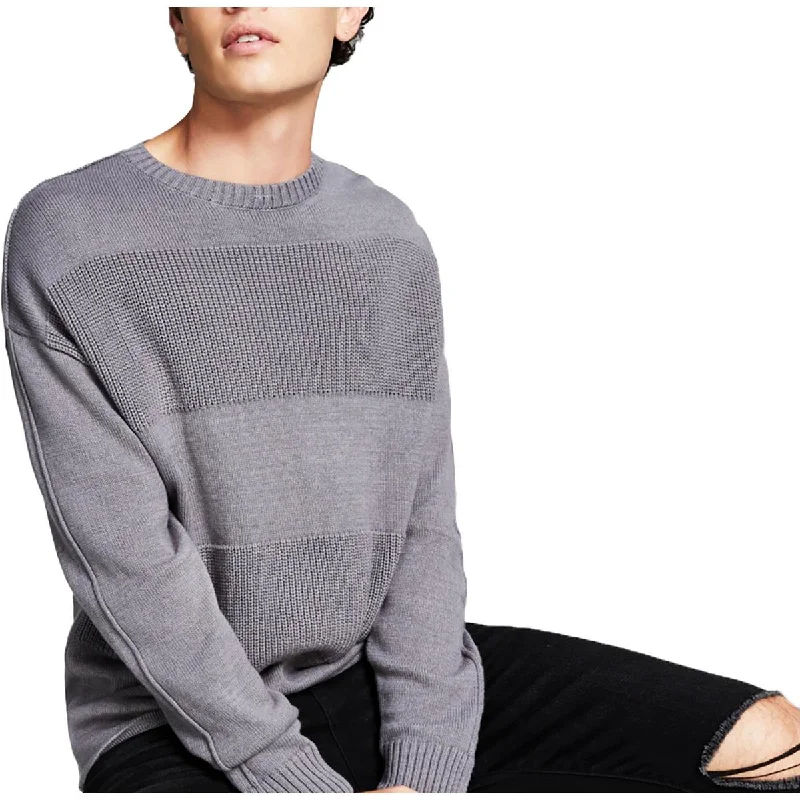 And Now This Mens Crewneck Mixed Media Pullover Sweater Boat Neck Shawl Collar Notched Collar And Now This Mens Crewneck Mixed Media Pullover Sweater Boat Neck Shawl Collar Notched Collar