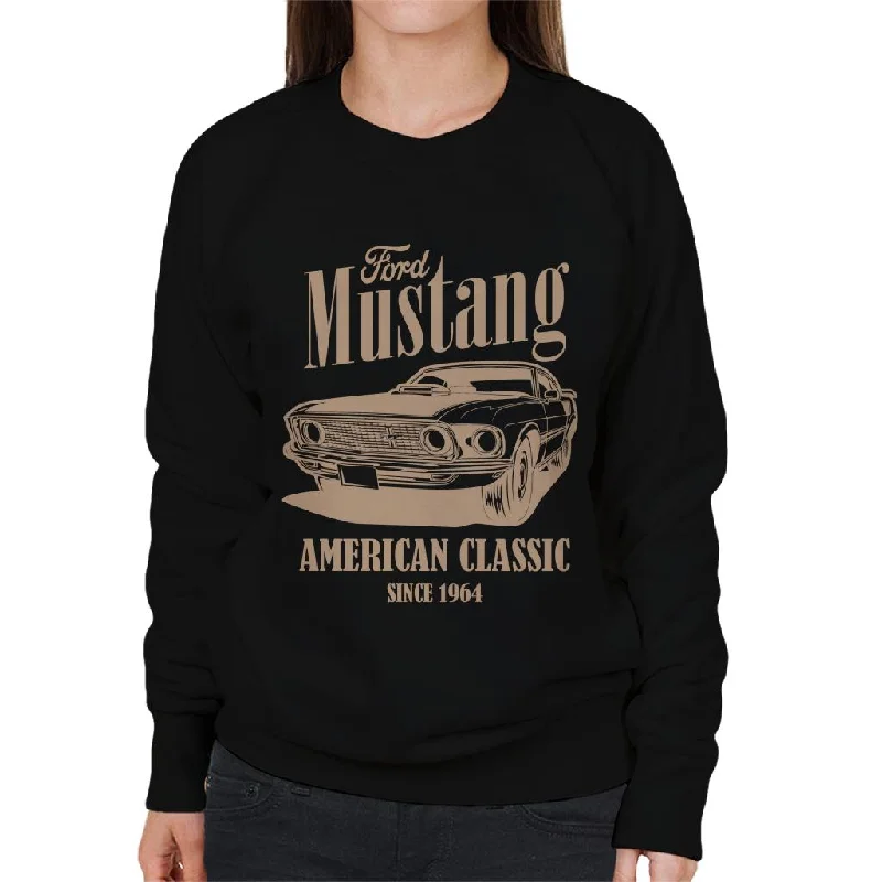 Ford American Classic Since 1964 Women's Sweatshirt Hoodie with Mesh Breathable Sporty Ford American Classic Since 1964 Women's Sweatshirt Hoodie with Mesh Breathable Sporty