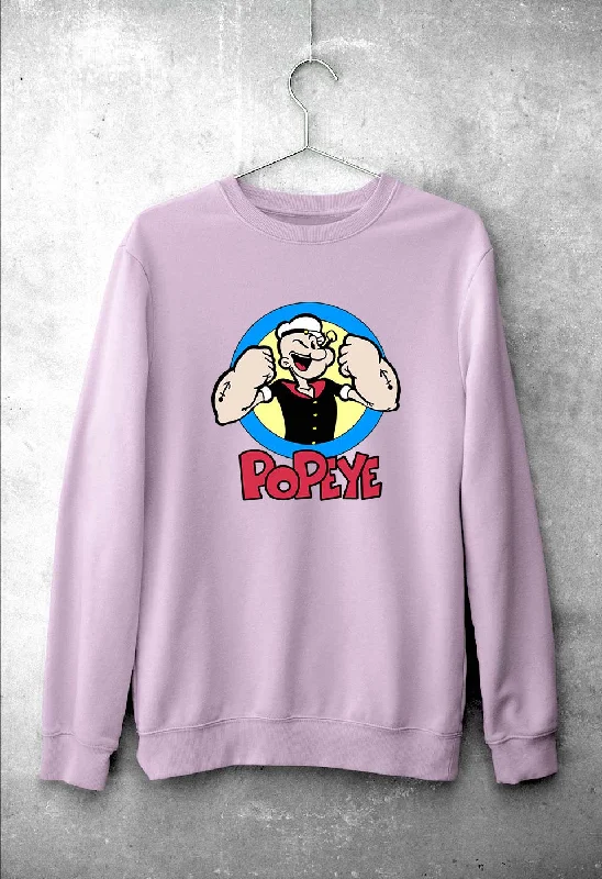 Popeye Unisex Sweatshirt for Men/Women Hoodie with Drawstring Waist Adjustable Fitted Popeye Unisex Sweatshirt for Men/Women Hoodie with Drawstring Waist Adjustable Fitted