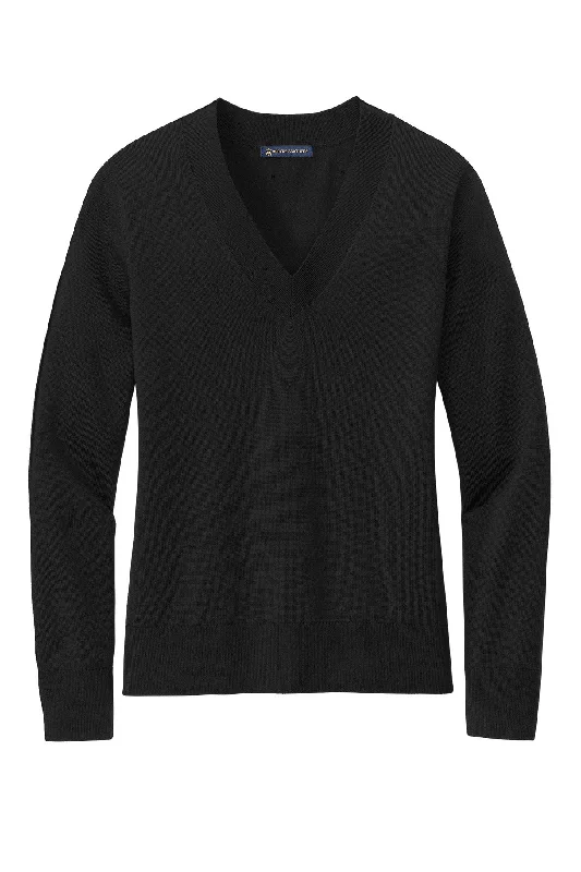 Brooks Brothers® Women's Cotton Stretch V-Neck Sweater BB18401 Neon Metallic Matte