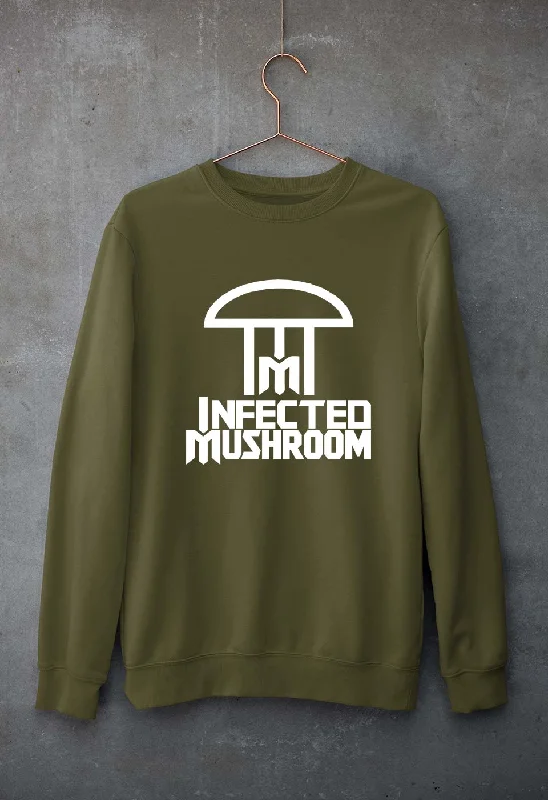 Infected Mushroom Unisex Sweatshirt for Men/Women Hoodie with Toggle Buttons Decorative Unique