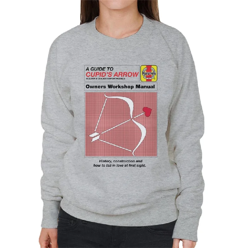 Haynes Cupids Arrow Owners Workshop Manual Women's Sweatshirt Hoodie with Turtle Neck Cozy Winter