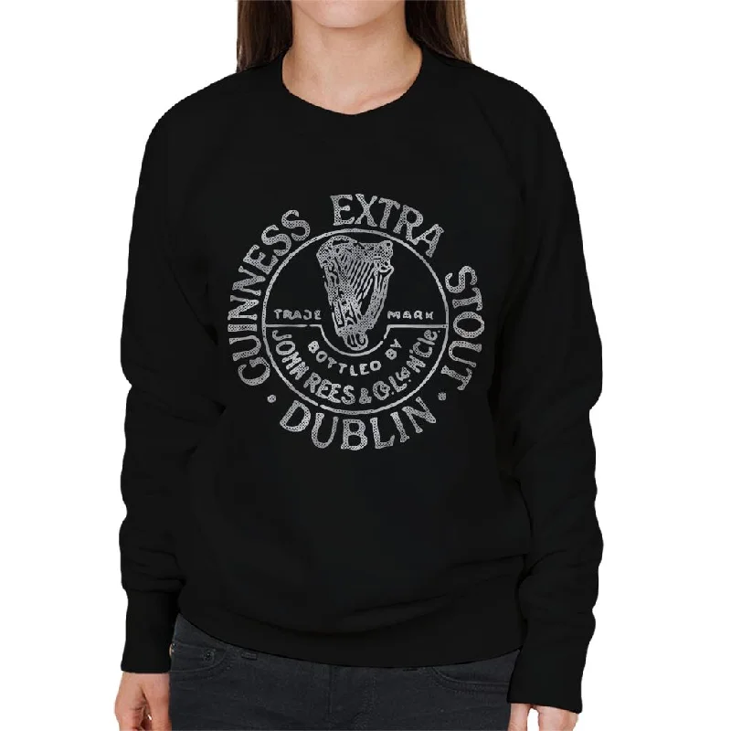Guinness Extra Stout Women's Sweatshirt Hoodie with Ribbed Hem Stretchable Secure