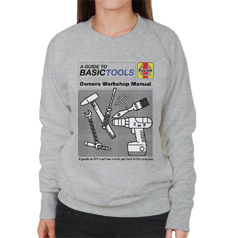 Haynes Basic Tools Owners Workshop Manual Women's Sweatshirt Hoodie with Print Artistic Unique