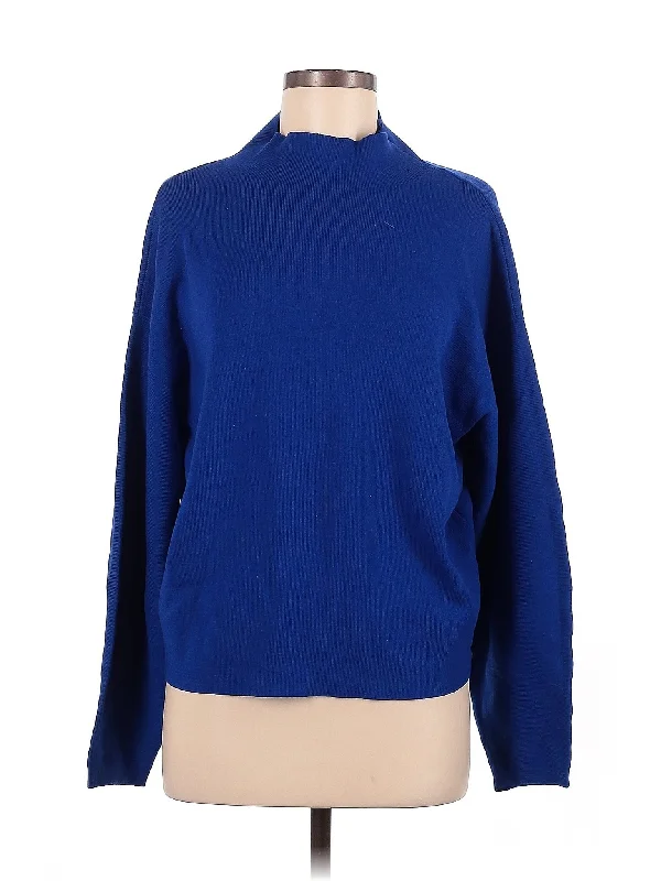 Turtleneck Sweater Front Pockets Side Pockets Patch Pockets
