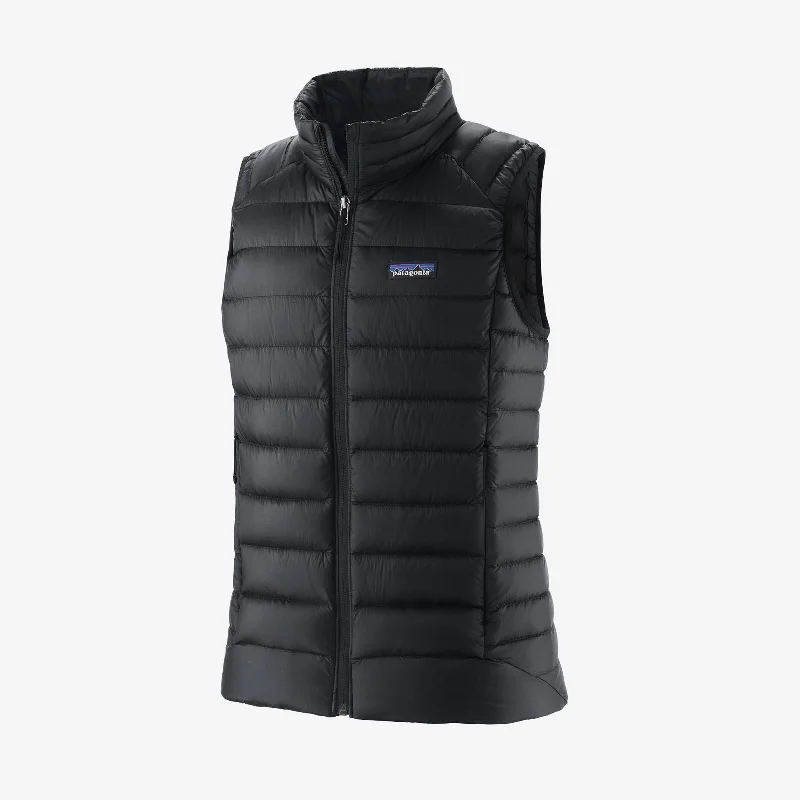 Patagonia Womens Vest Down Sweater Ribbed Striped Patterned