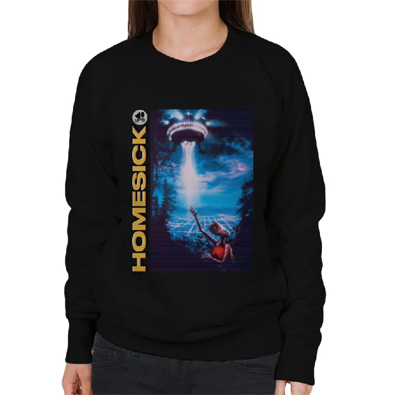 E.T. Left Homesick Women's Sweatshirt Hooded Sweatshirt Casual Wear Street Style