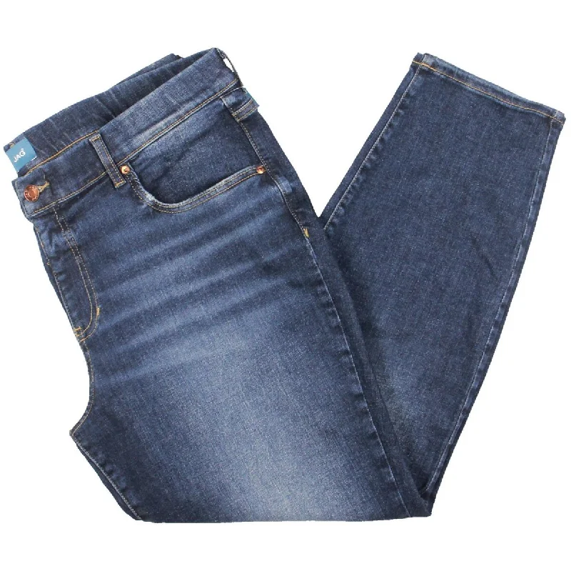 Plus Womens High Rise Stretch Skinny Jeans Trendy Low-Rise Slim Jeans