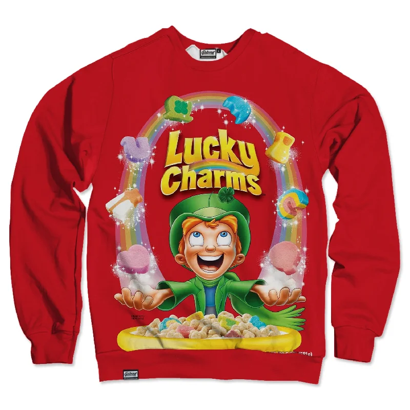 Lucky Charms Unisex Sweatshirt Hoodie with Crew Neck Simple Timeless