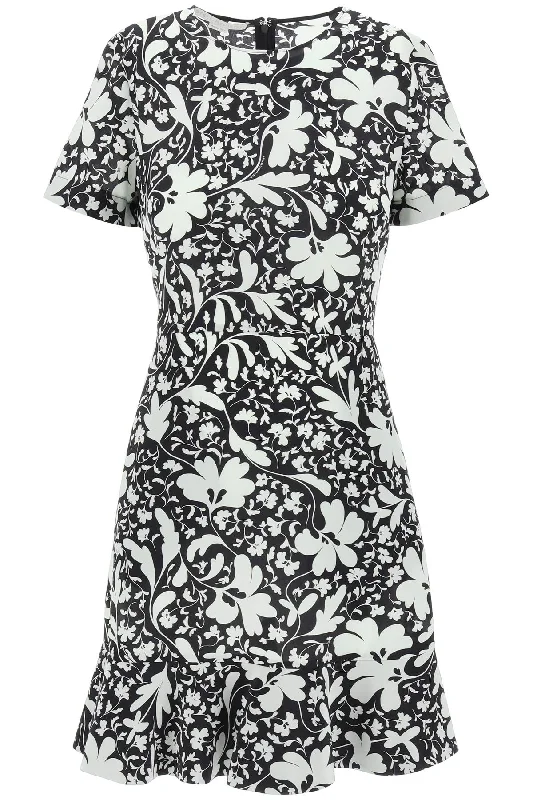 Floral Silk Mini Dress By Stella  Iconic Floral Classic Striped Mini Dress