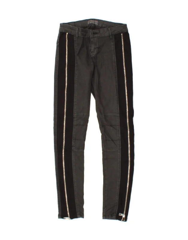 GUESS Womens Skinny Jeans W26 L28 Black Colourblock Cotton Stylish Plus Size Denim Jeans GUESS Womens Skinny Jeans W26 L28 Black Colourblock Cotton Stylish Plus Size Denim Jeans