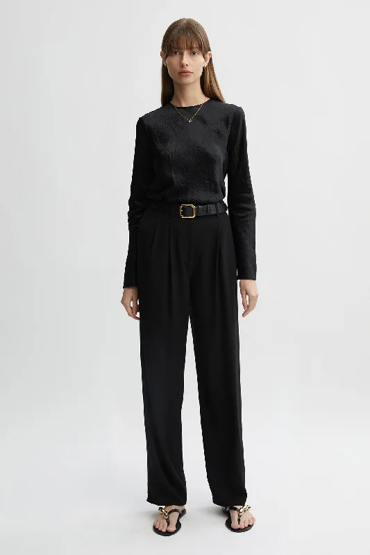 Laszlo Long Sleeve Blouse Stretchy Fitted Blouse