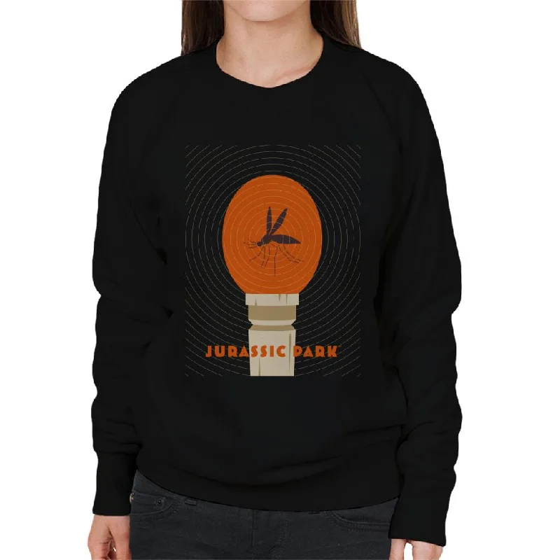 Jurassic Park Mosquito In Amber Women's Sweatshirt Hoodie with Button Placket Classic Preppy