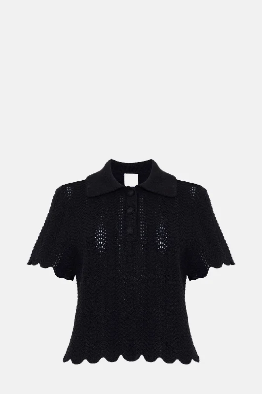 Nadine Sweater Onyx Long Sweater Short Sweater Cropped Sweater