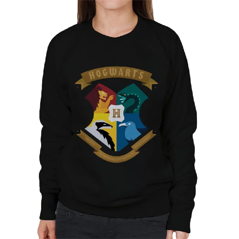 Harry Potter All Hogwarts School Shield Women's Sweatshirt Hoodie with Magnetic Closure Innovative Modern Harry Potter All Hogwarts School Shield Women's Sweatshirt Hoodie with Magnetic Closure Innovative Modern