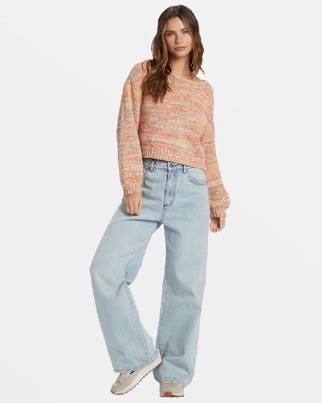 Vivid Sun Pullover Sweater Embroidered Appliqued Beaded