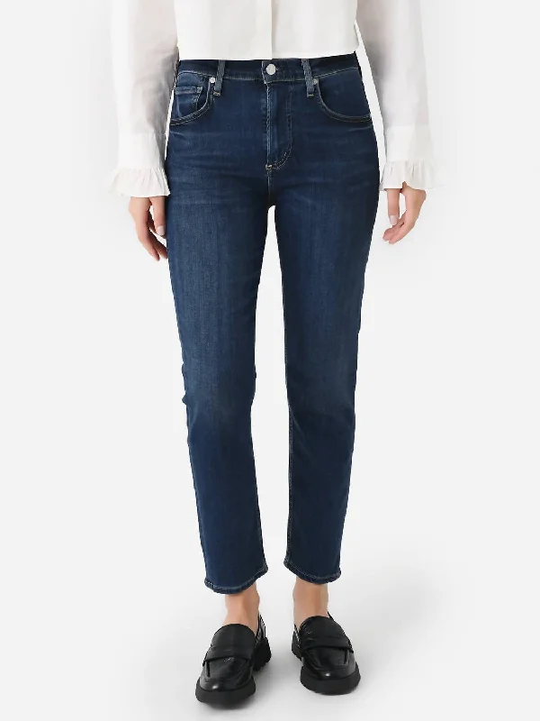 Isola Straight Crop Jean In Courtland Elegant High-Waisted Flared Jeans