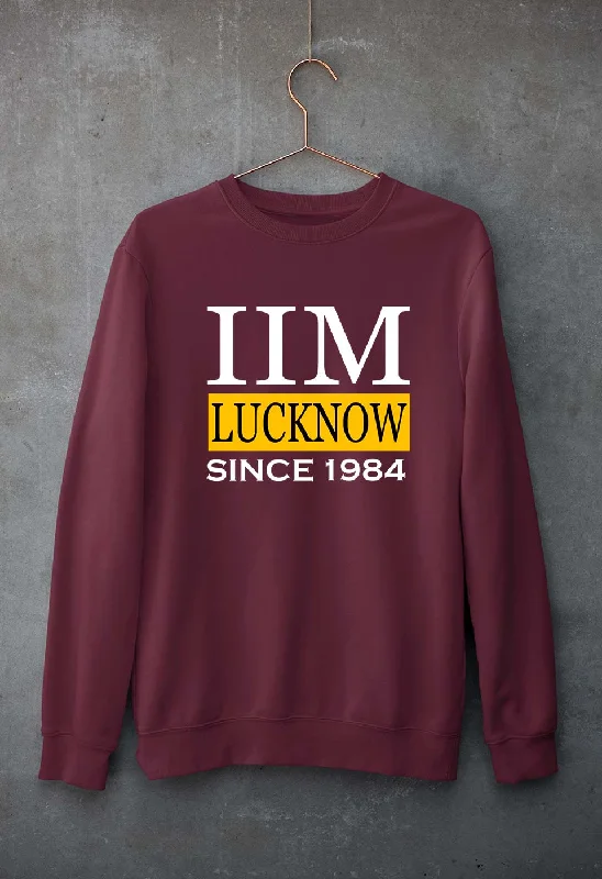 IIM Lucknow Unisex Sweatshirt for Men/Women Hoodie with Hem Elastic Stretchable Comfortable IIM Lucknow Unisex Sweatshirt for Men/Women Hoodie with Hem Elastic Stretchable Comfortable